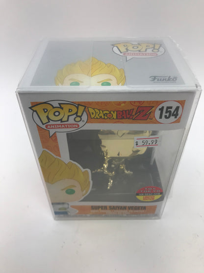 New Funko Pop Super Saiyan Vegeta Gold Dragon Ball Z #154 San Diego 2018