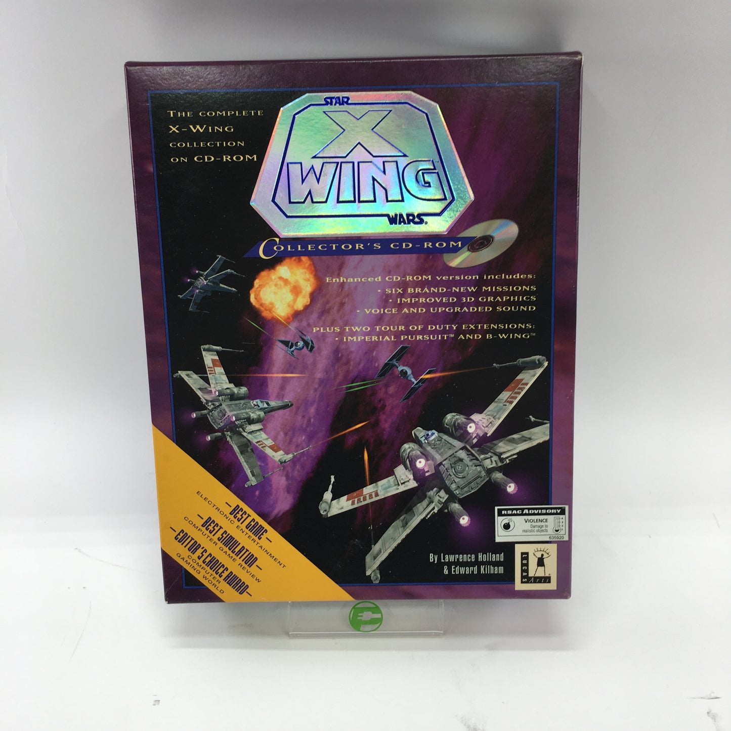 Star Wars: X-Wing [Big Box] (PC, 1993) Complete in Box w/ Manual, CIB