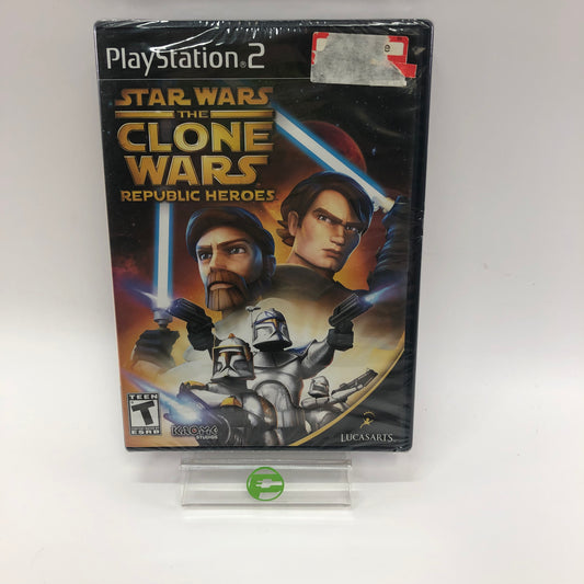 New Star Wars Clone Wars: Republic Heroes (Sony PlayStation 2 PS2, 2009) Sealed