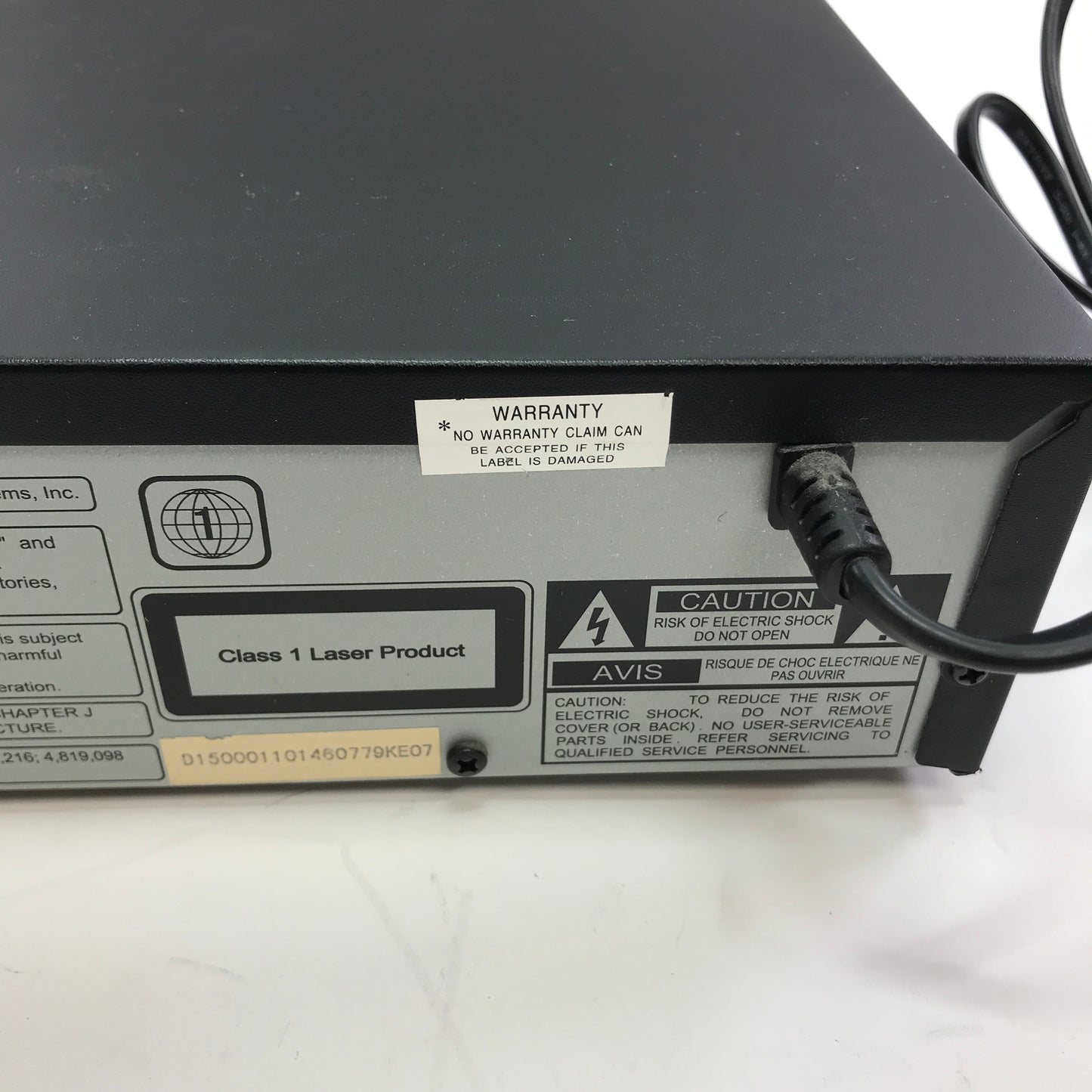 Apex Digital AD-1500 DVD/VCD/MPE/CD PLAYER E196084 w Manual and Remote