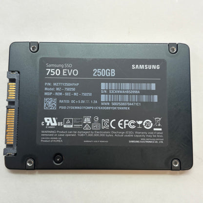 Samsung 2.5" 750 EVO 250GB SATA III 6Gbps SSD MZ-750250