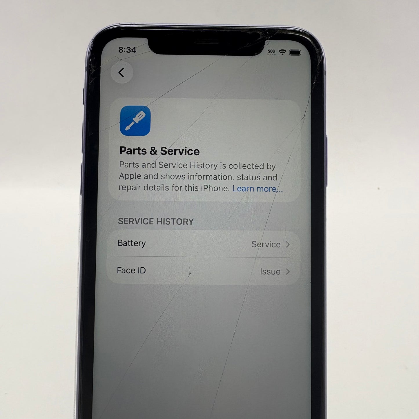 Broken T-Mobile Apple iPhone 11 64GB MWK52LL/A Read Description