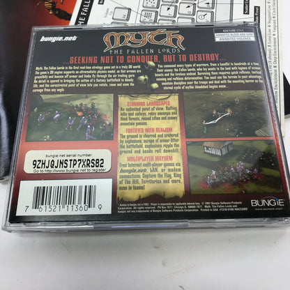 Myth: The Fallen Lords (PC, 1997) w Manual and Quick Reference Card