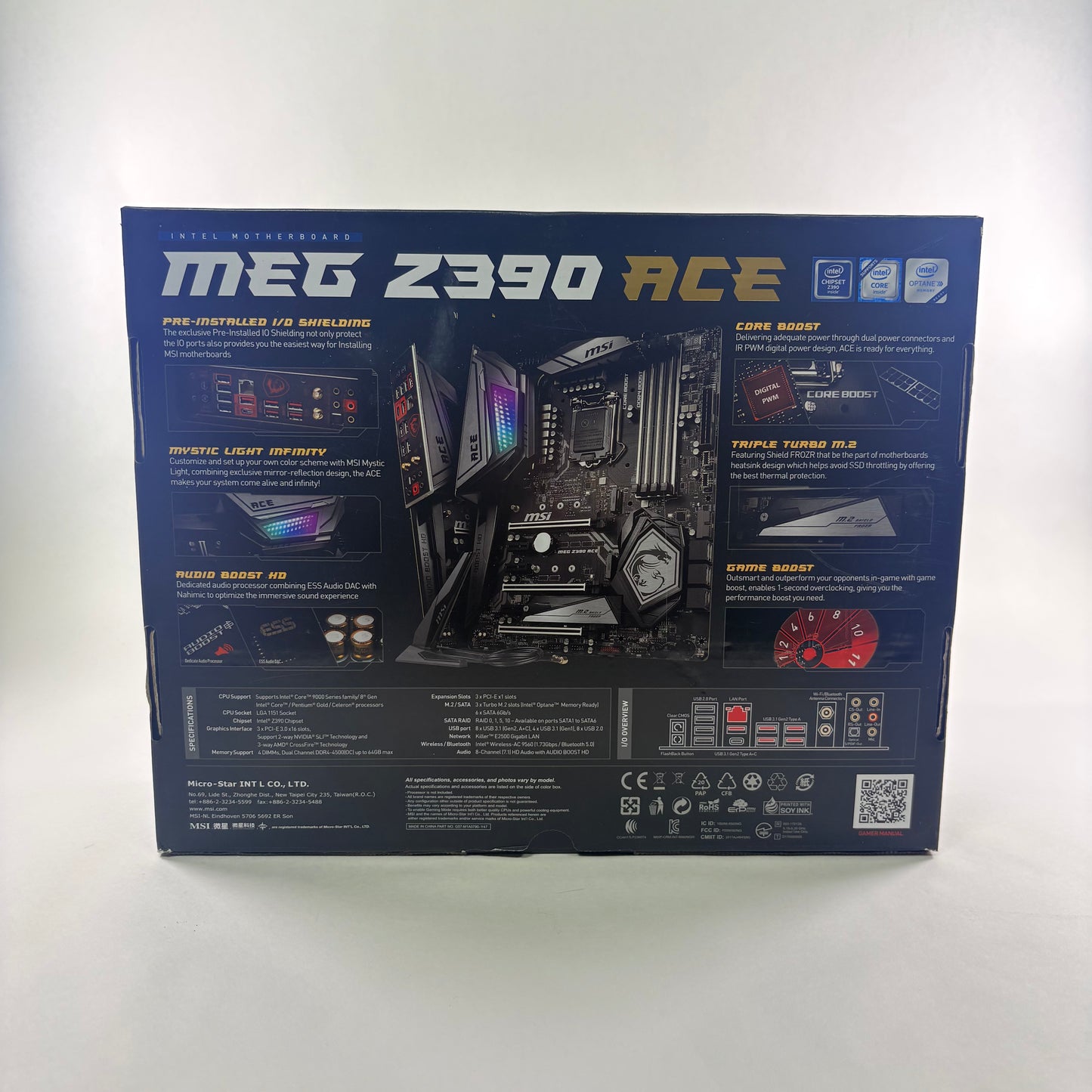 MSi MEG Z390 ACE Motherboard/i7-9700K CPU Combo