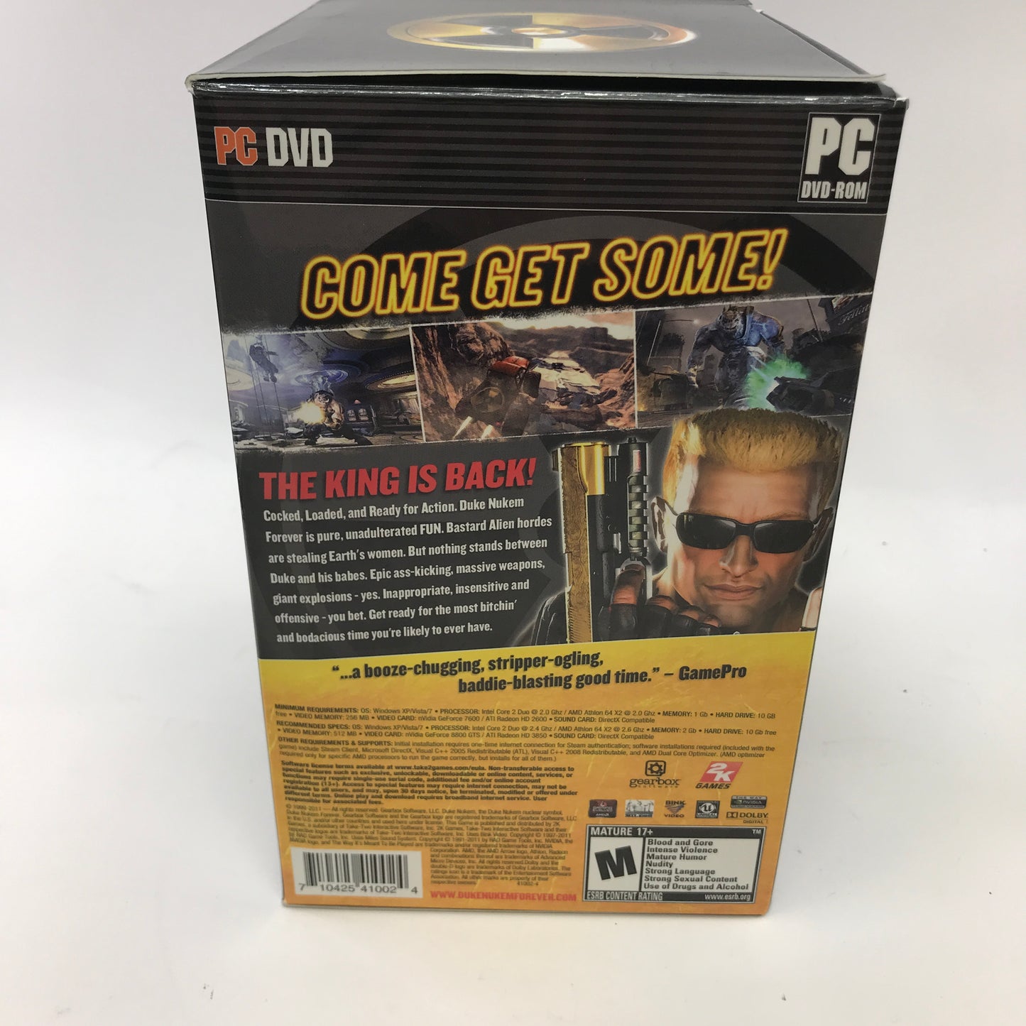 Duke Nukem Forever [Balls Of Steel Edition] (PC, 2011) Complete in Original Box