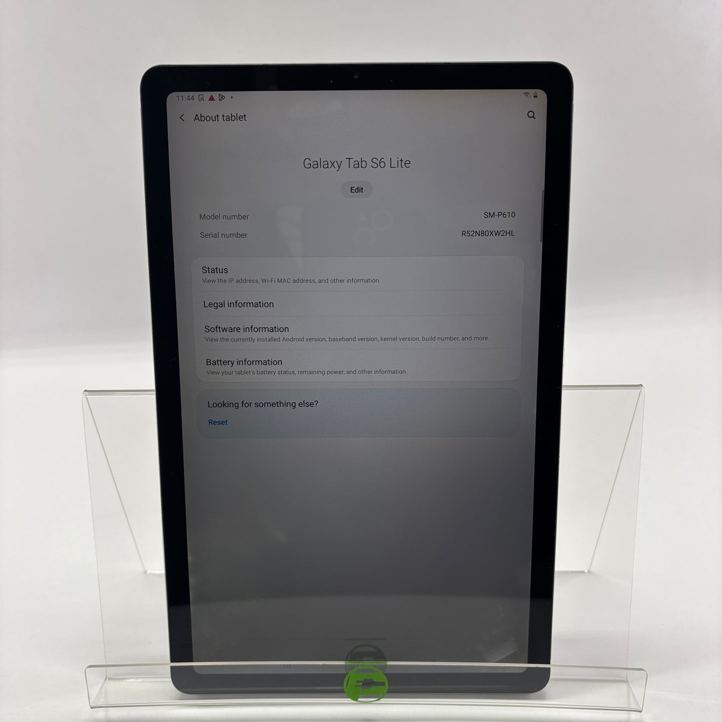 WiFi Only Samsung Galaxy Tab S6 Lite 128GB Black SM-P610 Tablet Only