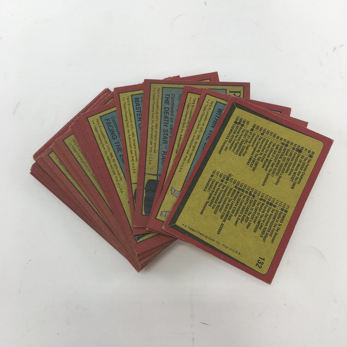 Topps Star Wars: Return of the Jedi Picture Cards Trading Cards, Lot of 44