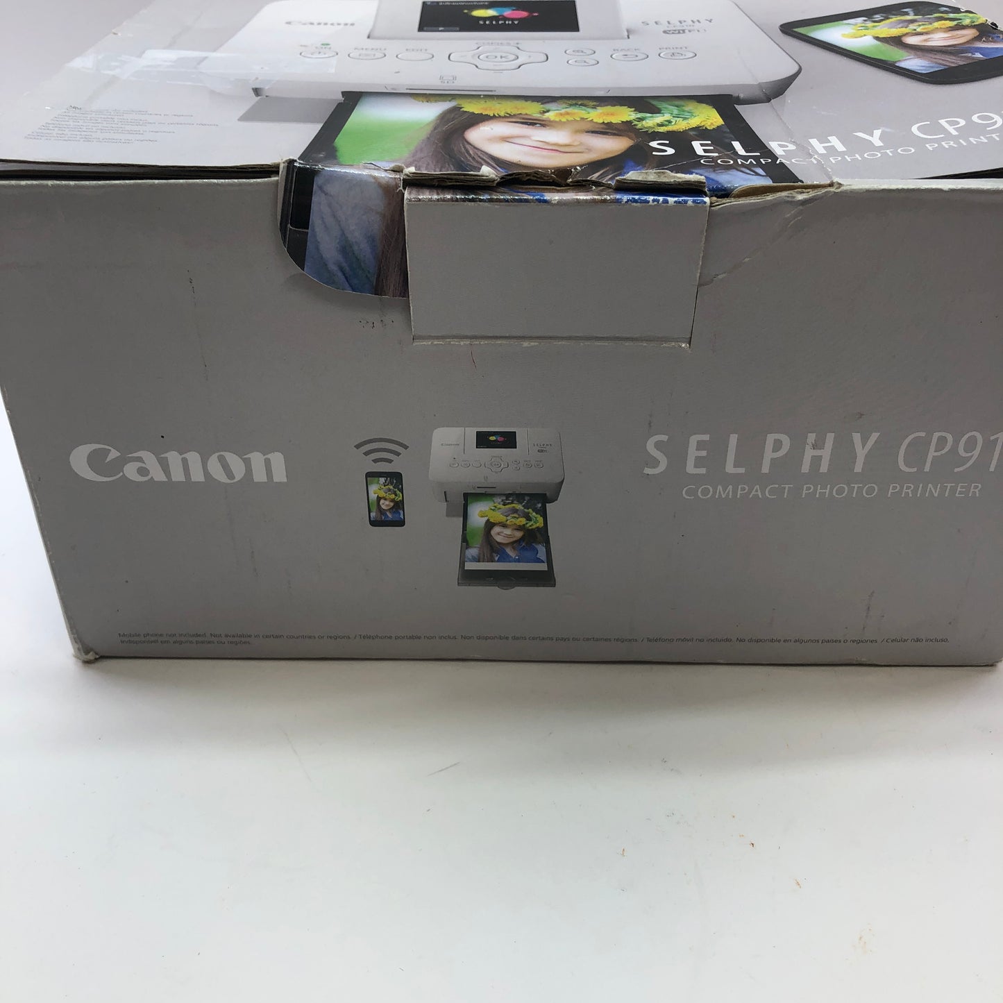 Canon Selphy cp910 Compact Photo Printer w Photo Paper, No Power Cord READ