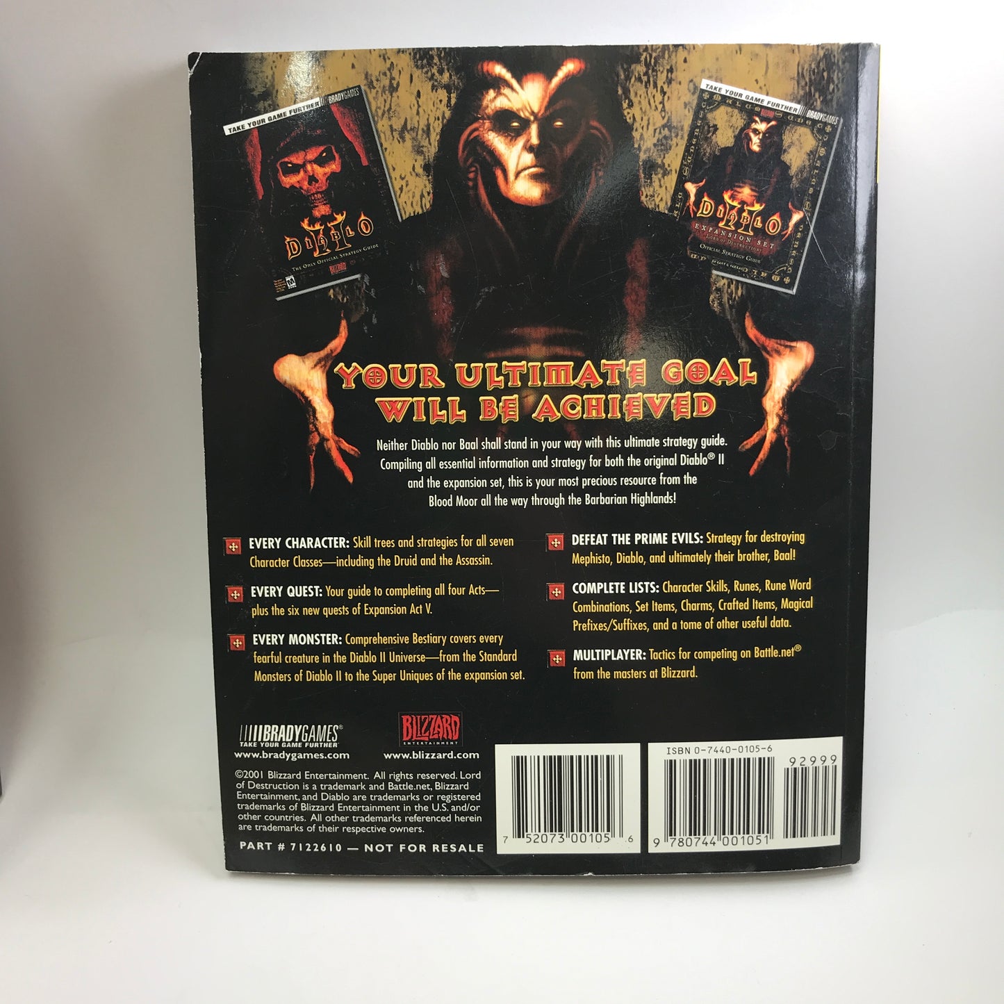 Diablo II (PC, 2000) w/ Lord of Destruction and Strategy Guide, CIB