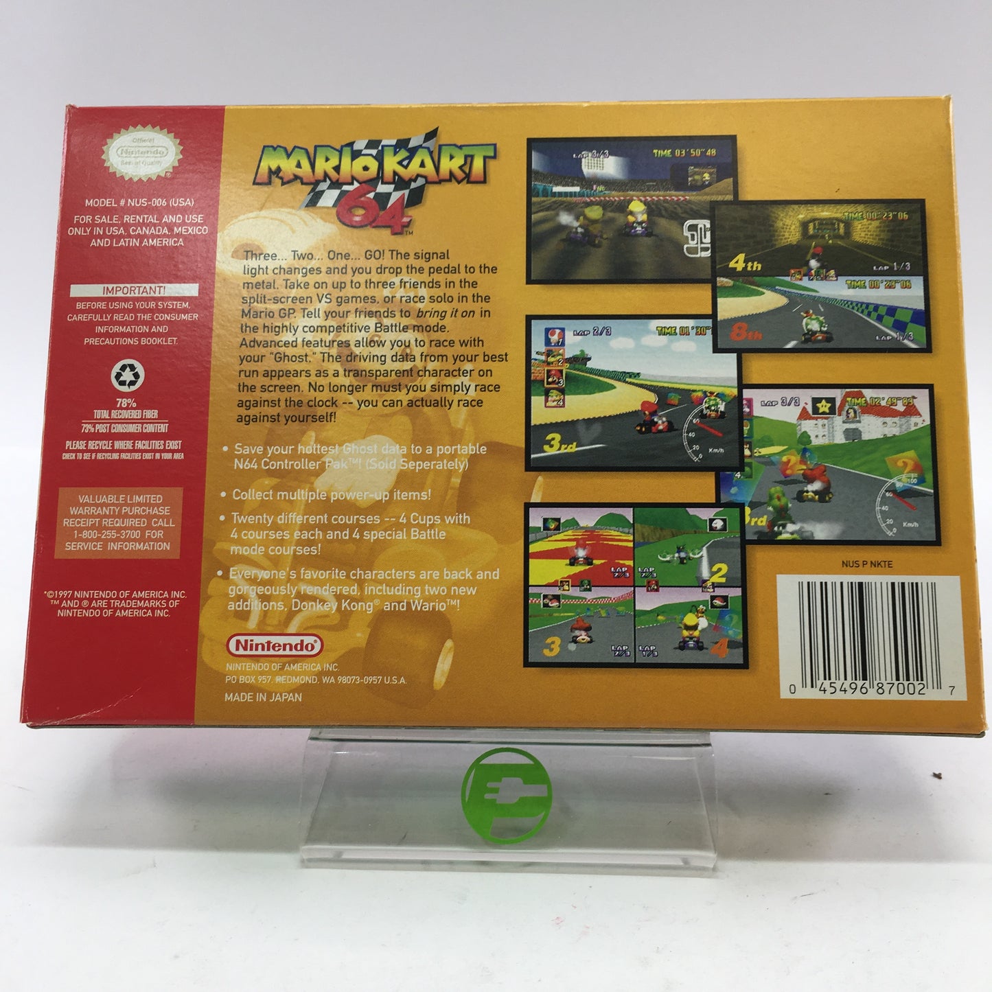 Mario Kart 64 (Nintendo 64 N64, 1996)