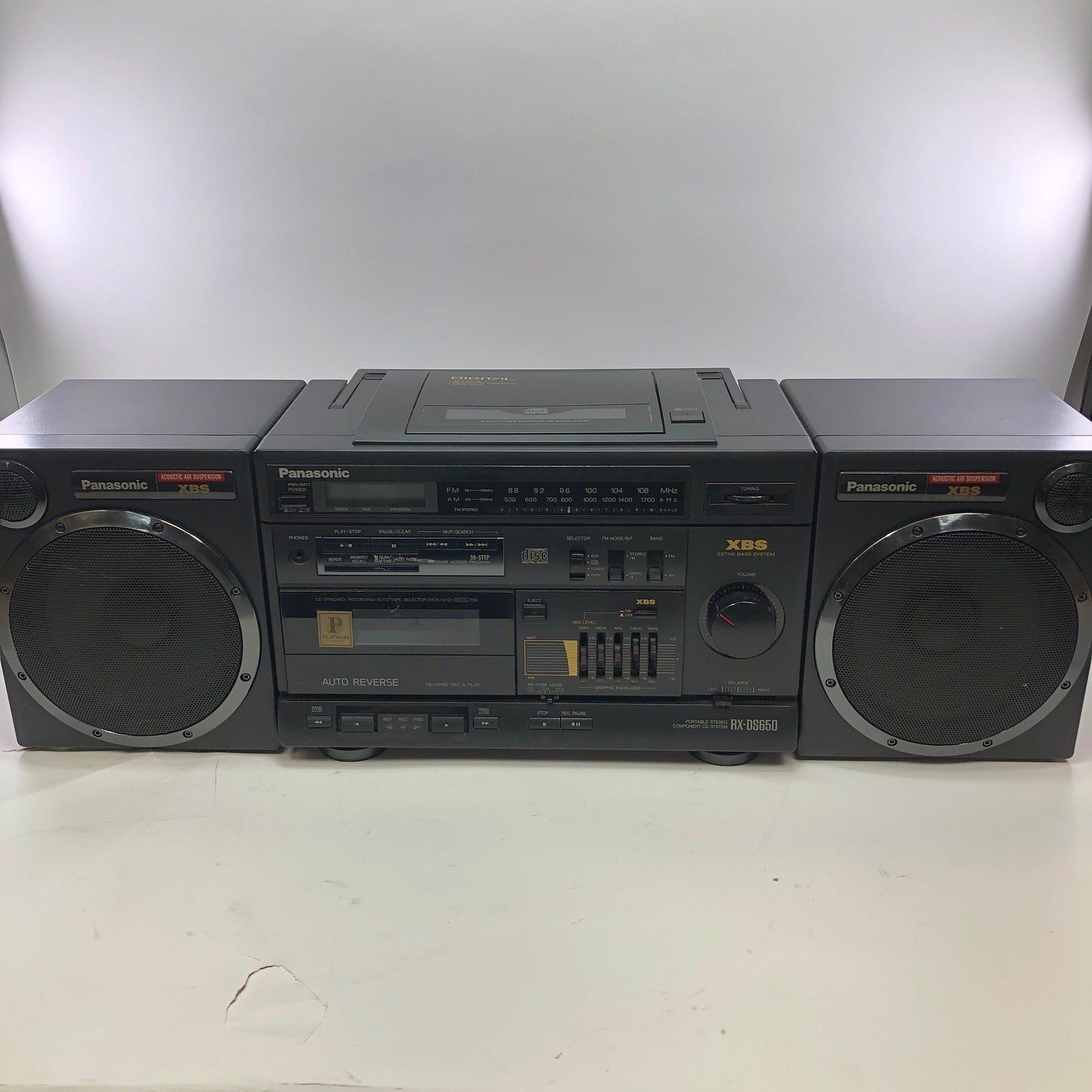 Panasonic RX-DS650 Portable Stereo Component CD System CD Player AM/FM Radio