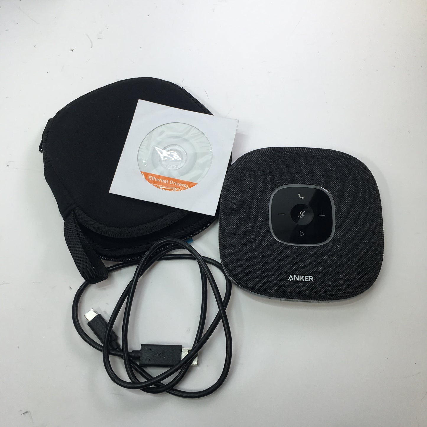 Anker PowerConf S3 Bluetooth Portable Conference Speaker A3302 w Case