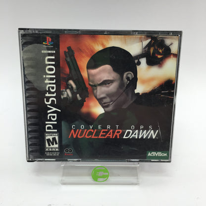 Covert Ops Nuclear Dawn (Sony PlayStation 1 PS1, 2000) CIB w Registration Card