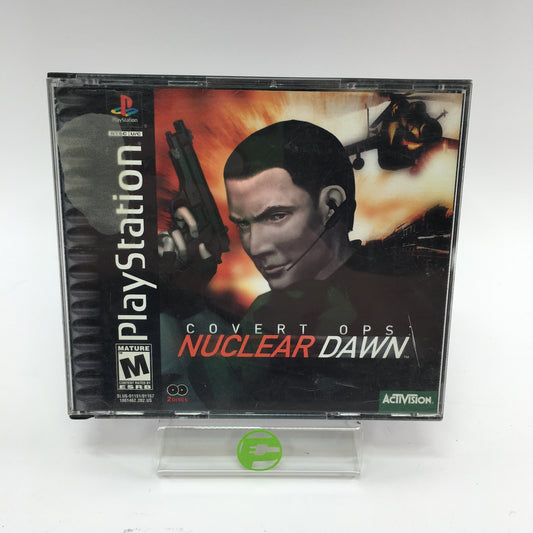 Covert Ops Nuclear Dawn (Sony PlayStation 1 PS1, 2000) CIB w Registration Card