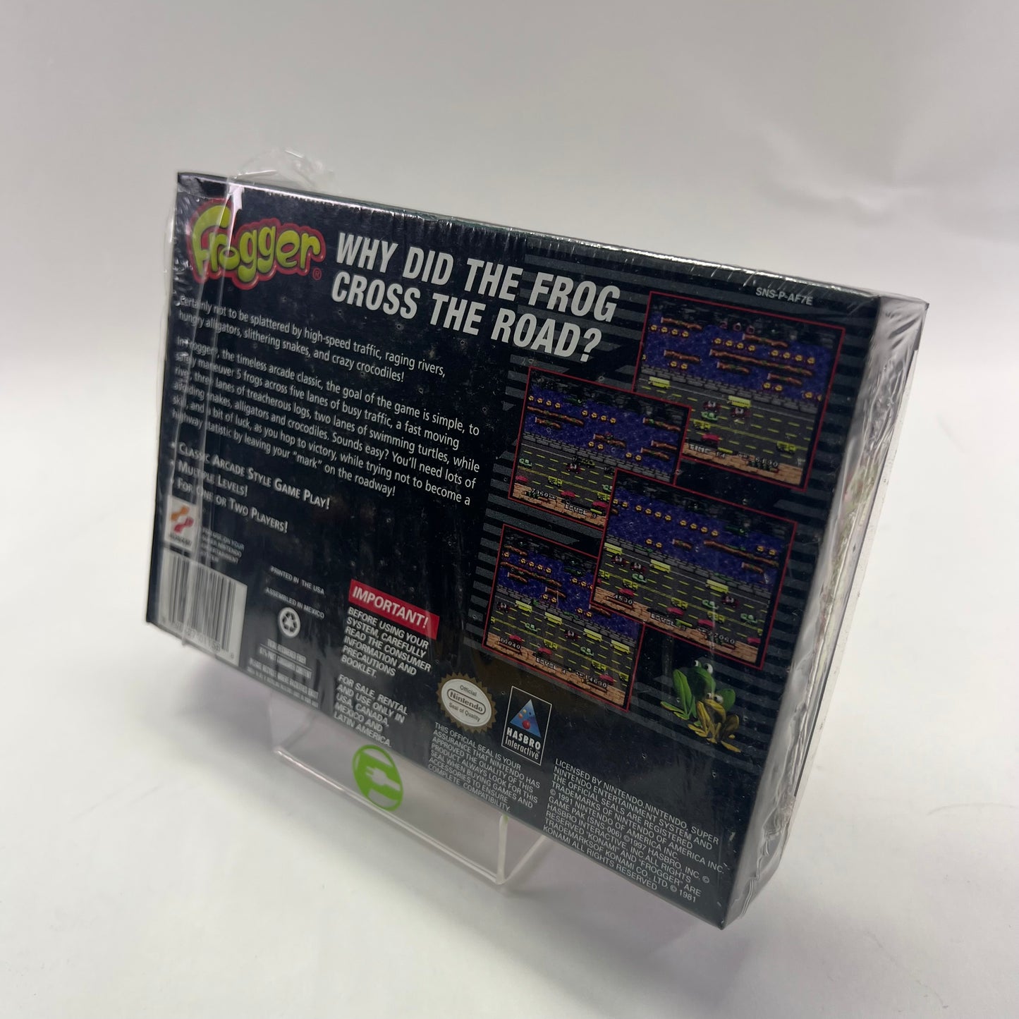 Frogger (Super Nintendo SNES, 1997) Complete In Box CIB