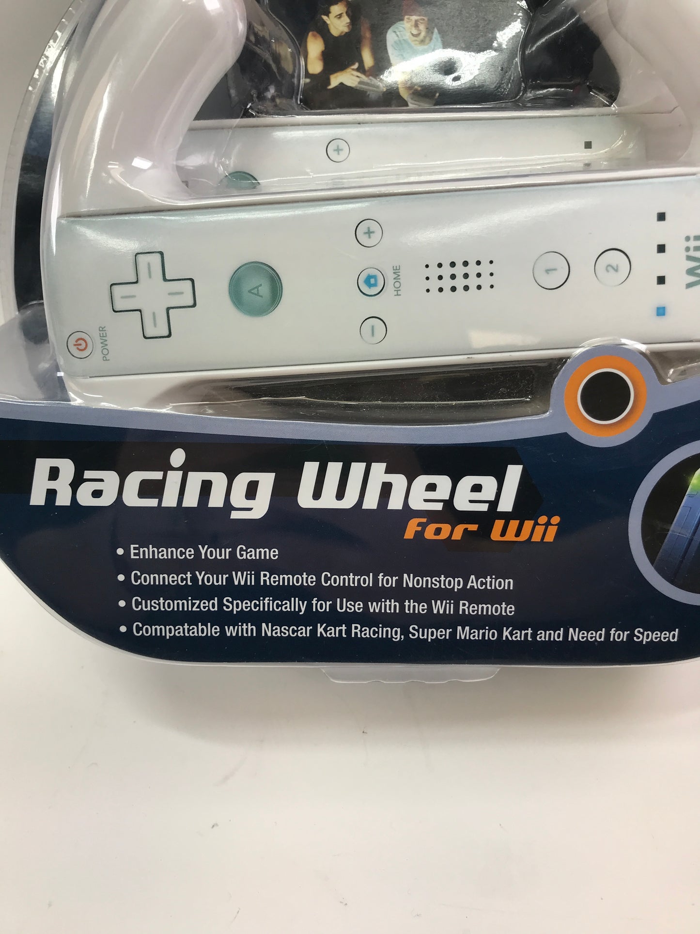 New Nintendo Racing Wheel White WII-440 Factory Sealed