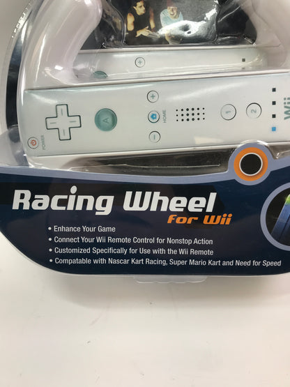 New Nintendo Racing Wheel White WII-440 Factory Sealed