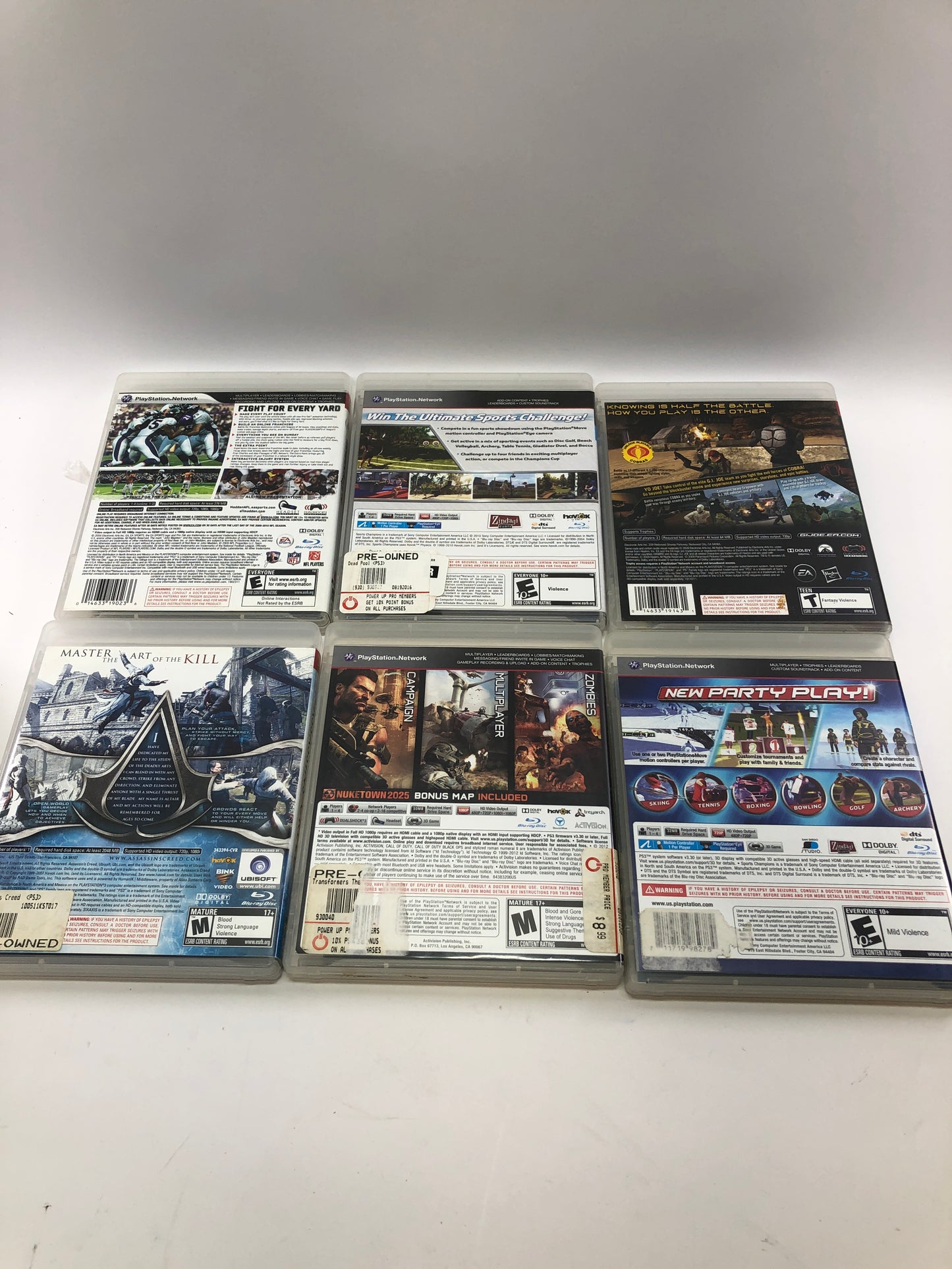 Lot of 33 Sony PlayStation 3 PS3 Games [Rock Band, GTA, Madden and More]