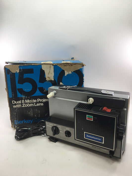 Broken Berkey Keystone Dual 8 Movie Projector 8mm Film Projector 1550Z - READ