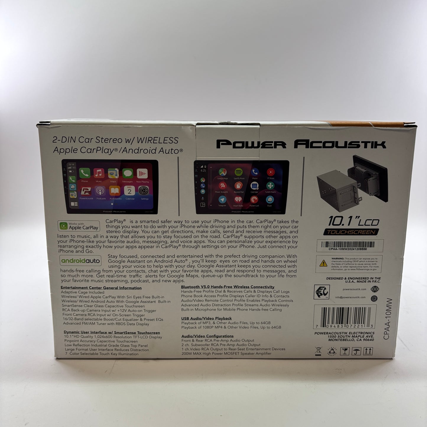 New Power Acoustik CPAA-10MW 2-Din Car stereo