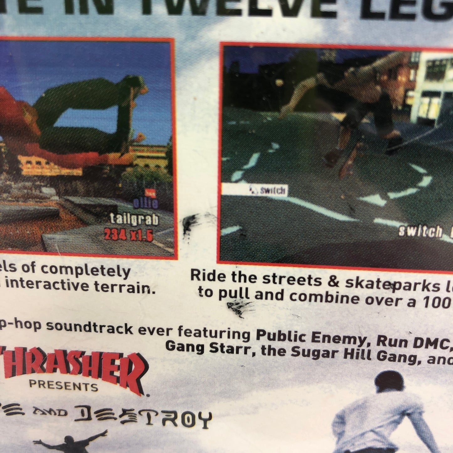 Thrasher Skate and Destroy (Sony PlayStation 1 PS1, 1999) CIB Tested and Working