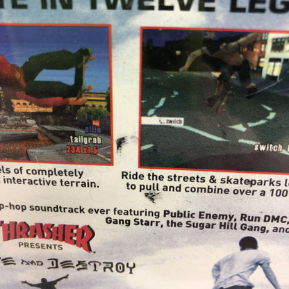 Thrasher Skate and Destroy (Sony PlayStation 1 PS1, 1999) CIB Tested and Working