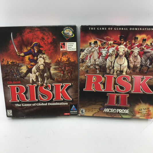 New Risk and Risk II Factory Sealed Vintage PC Game