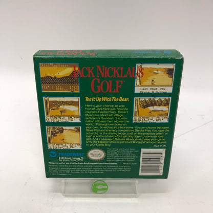 Jack Nicklaus Golf (Nintendo GameBoy, 1992) Complete in Original Box, CIB
