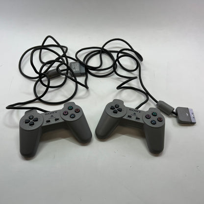 Sony PlayStation 2 PS2 DualShock 2 Wired Controller Gray Lot SCPH-1200