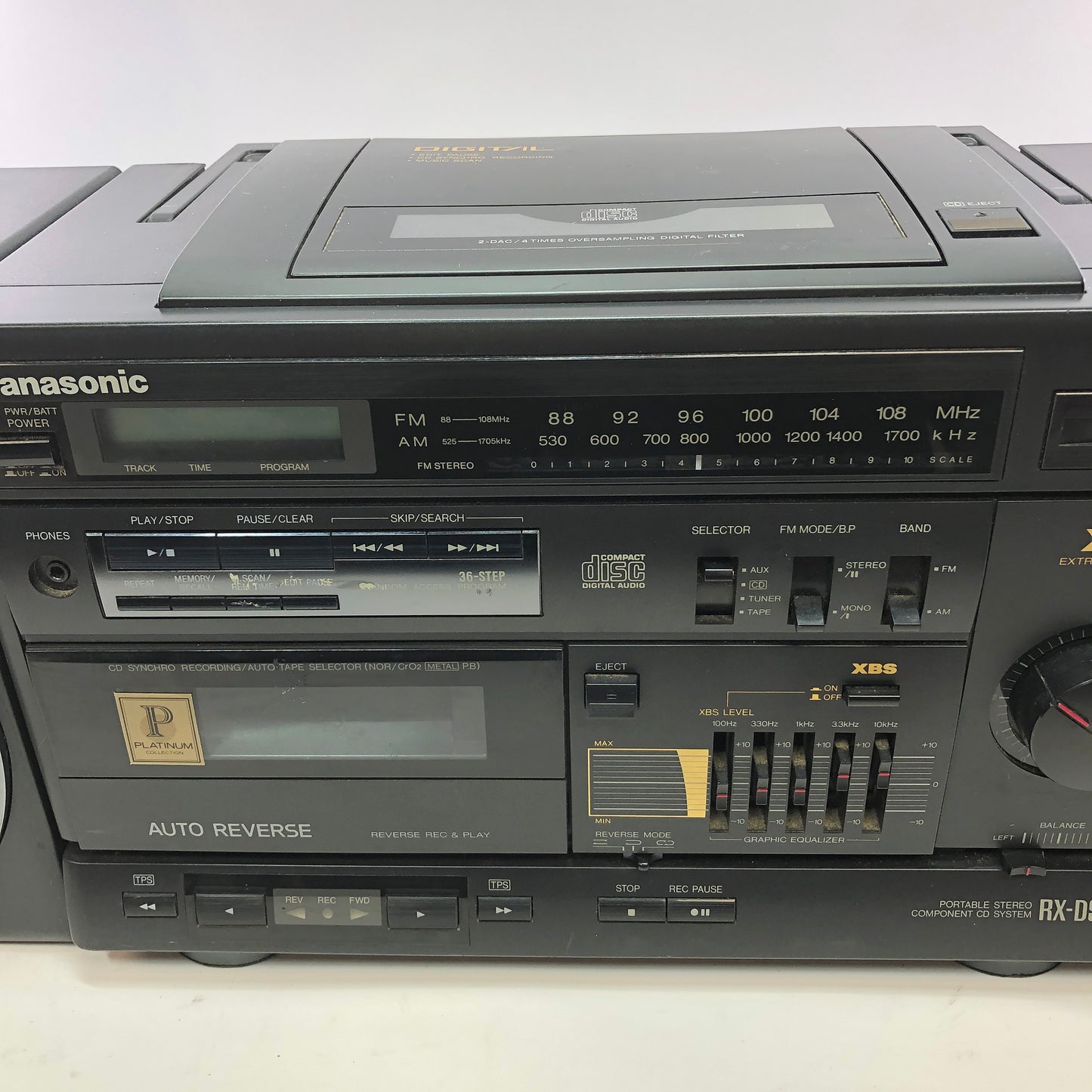 Panasonic RX-DS650 Portable Stereo Component CD System CD Player AM/FM Radio