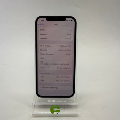 Broken Unlocked Apple iPhone 12 64GB MGH63LL/A Read Description