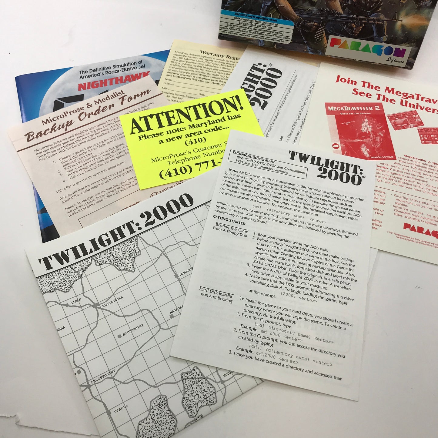 Twilight 2000 (PC, 1990) Complete in Original Box CIB