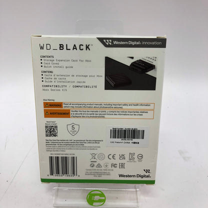 New Western Digital WD-BLACK C50 Storage Expansion card for Xbox
