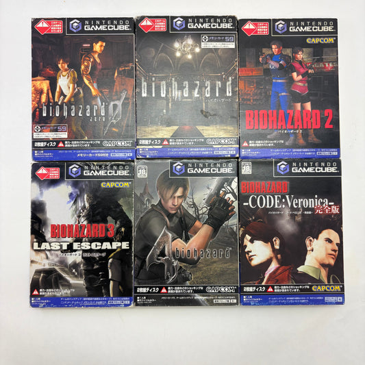 Lot of 6 Nintendo GameCube Games  Japanese Biohazard Complete Collection