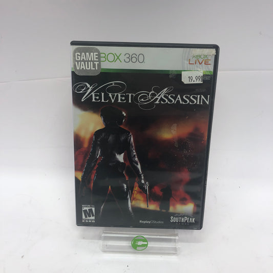 Velvet Assassin (Microsoft Xbox 360, 2009) w Manual