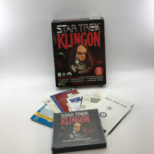 Star Trek Klingon (PC, 1996) Complete in Original Big Box w/ All Inserts, CIB