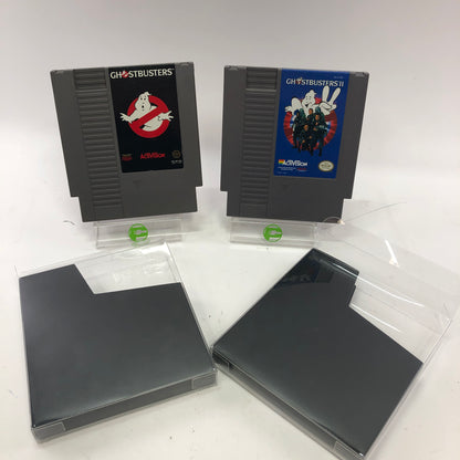 GhostBusters and GhostBusters II Collection w/ Dust Sleeves Nintendo NES Games