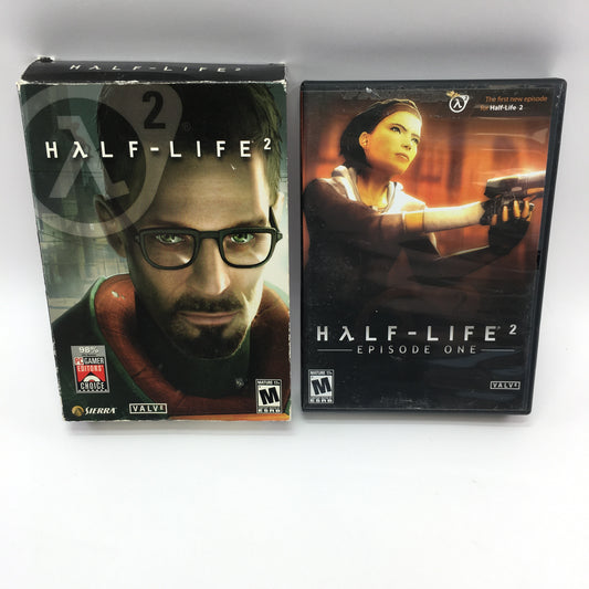 Half-Life 2 and Half-Life 2 Episode One PC Bundle, Both w Boxes, No Manuals