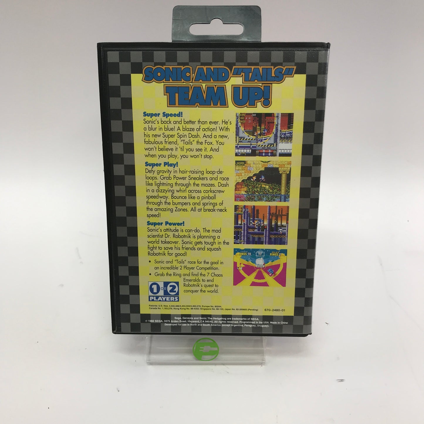 Sonic the Hedgehog 2 [Not for Resale] (Sega Genesis, 1992) CIB