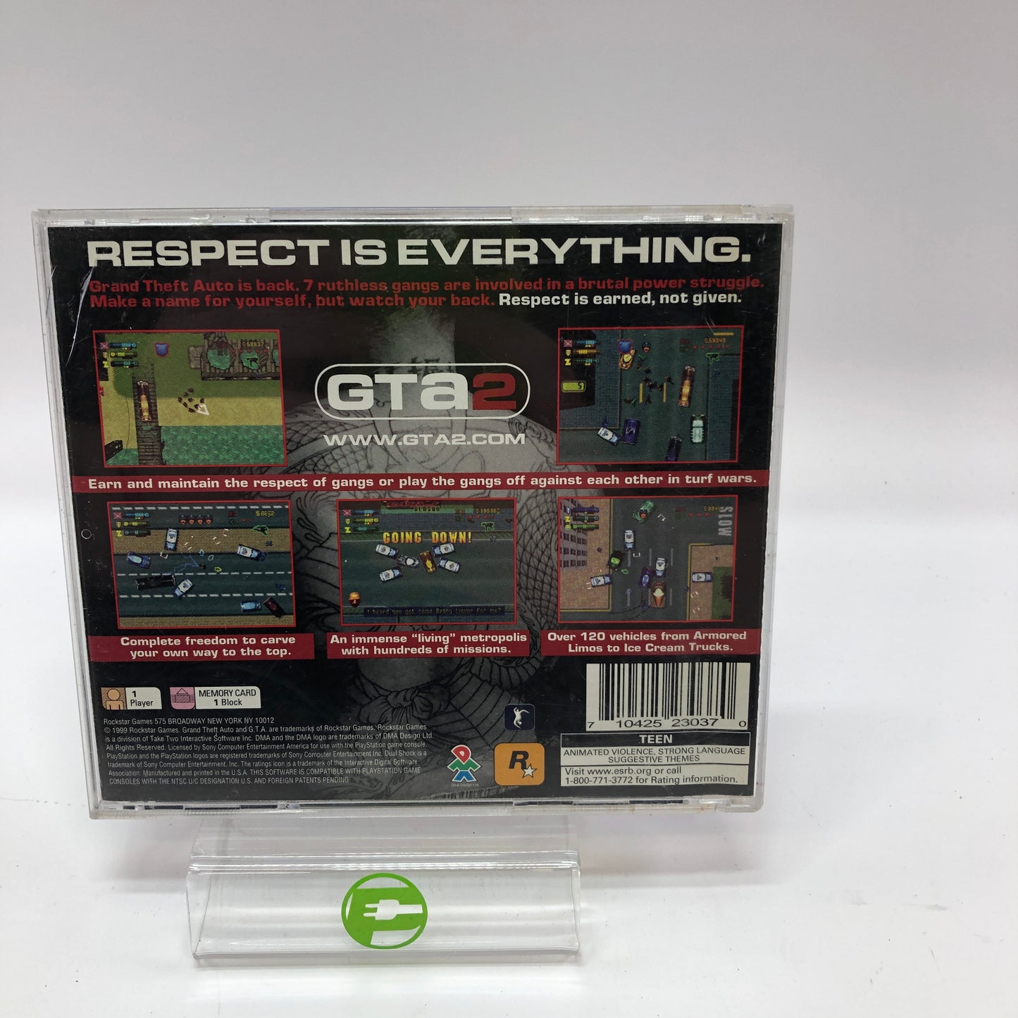 Grant Theft Auto 1 and Grand Theft Auto 2 Sony PlayStation 1 PS1 READ