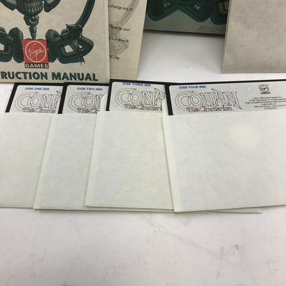 Conan The Cimmerian (PC, 1990) w Original Box and Inserts 525 Floppy Discs