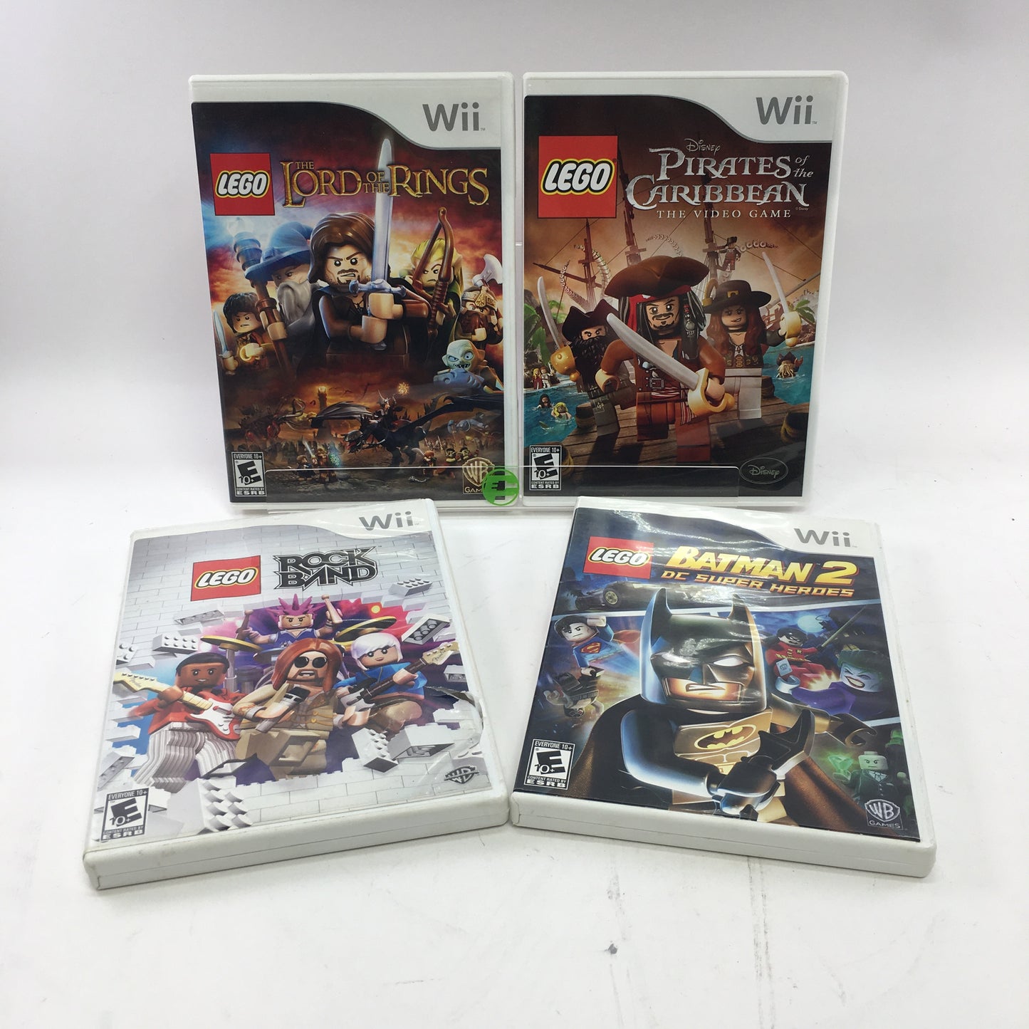 Lot of 4 Lego Nintendo Wii Games, All with Original Box
