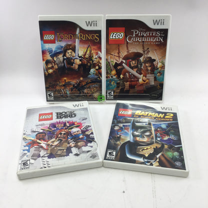 Lot of 4 Lego Nintendo Wii Games, All with Original Box