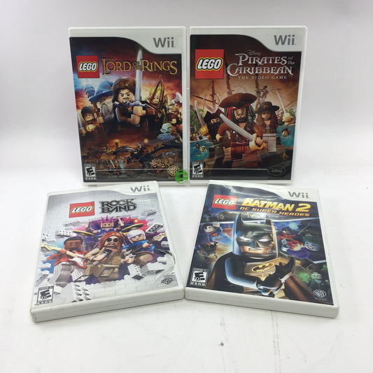 Lot of 4 Lego Nintendo Wii Games, All with Original Box