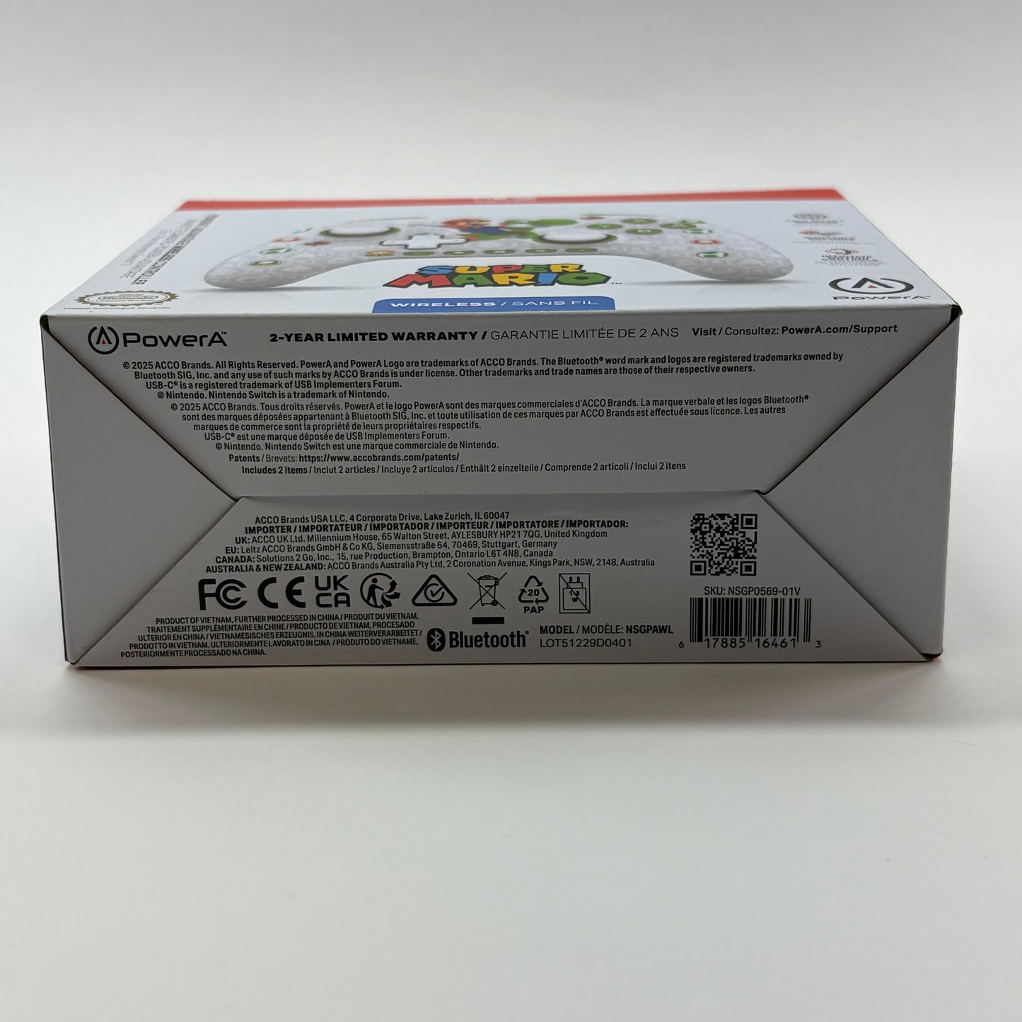 New Nintendo Power A Wireless Controller NSGPAWL Multi-Colored