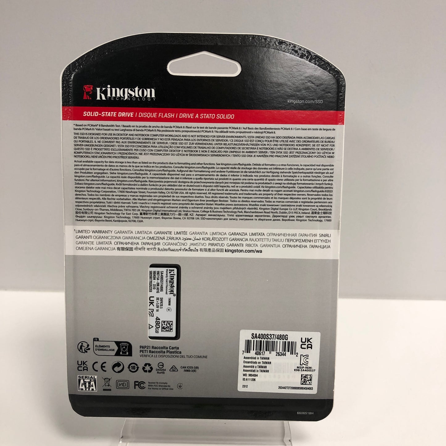 New Kingston 2.5" A400 480GB SATA III 6Gbps SSD SA400S37/480G