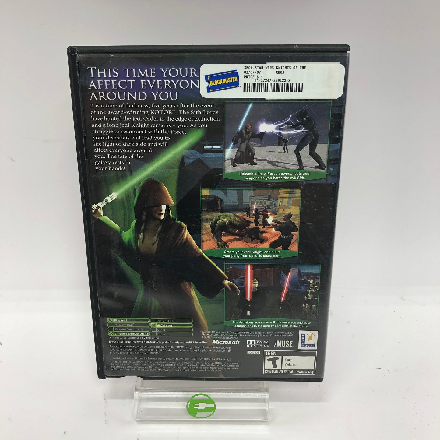 Star Wars Xbox Collection [Rep Commando, Knights I & II] Microsoft Original Xbox