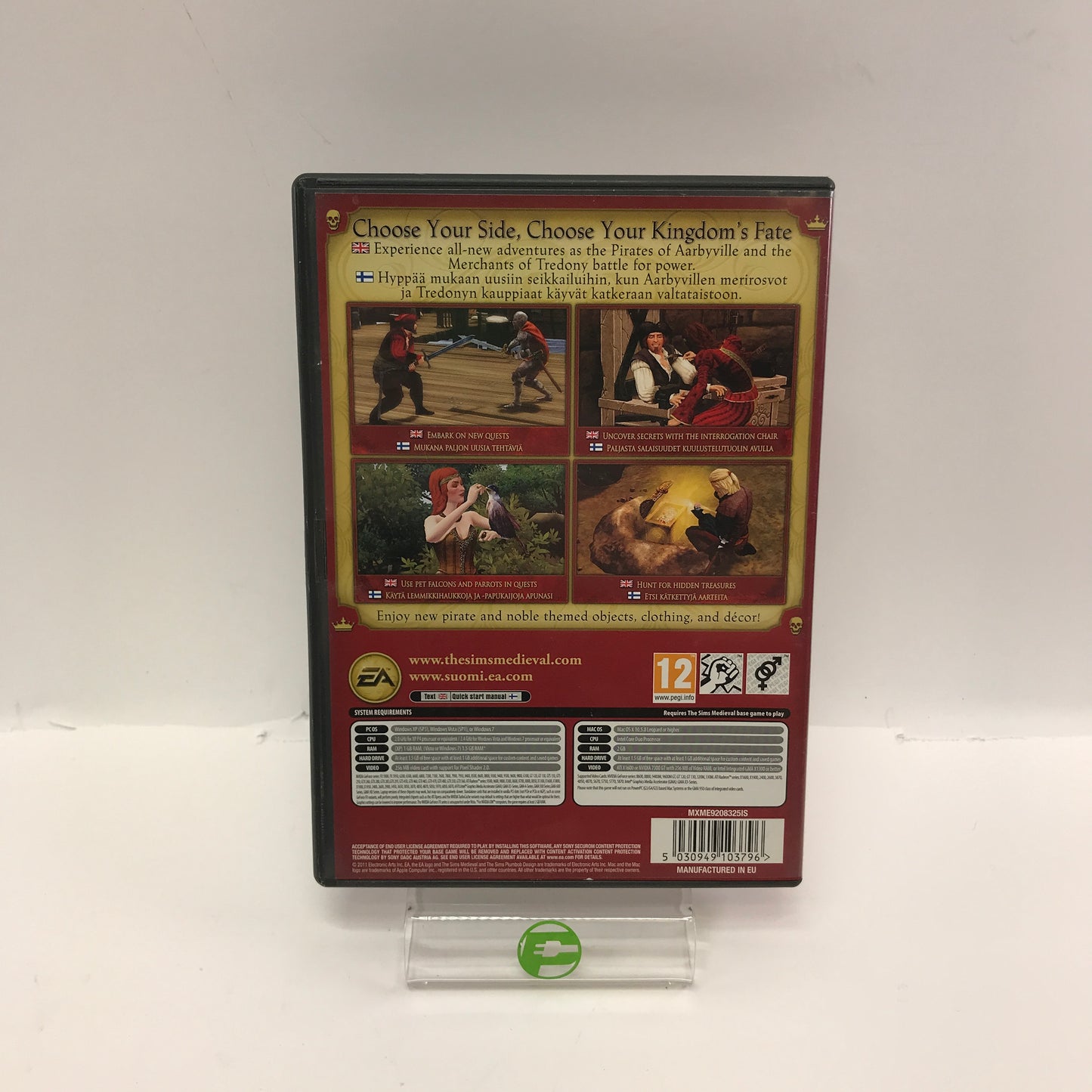 The Sims Medieval: Pirates & Nobles Adventure Pack (PC, 2011) in Original Box