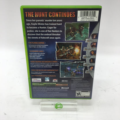 Hunter the Reckoning and Redeemer Bundle, Both CIB Microsoft Original Xbox Games