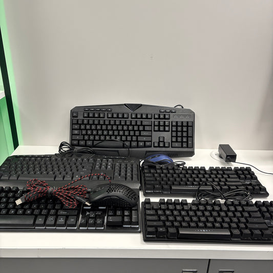 Lot of 5 Keyboards R905, K-1000, PC232A, S101-3 